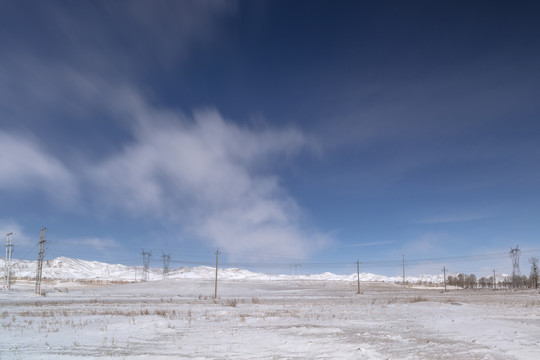 内蒙古冬季雪景