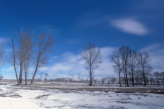 内蒙古冬季雪景