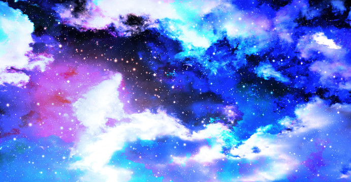 藍色星空背景