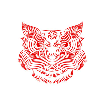 獅子頭矢量