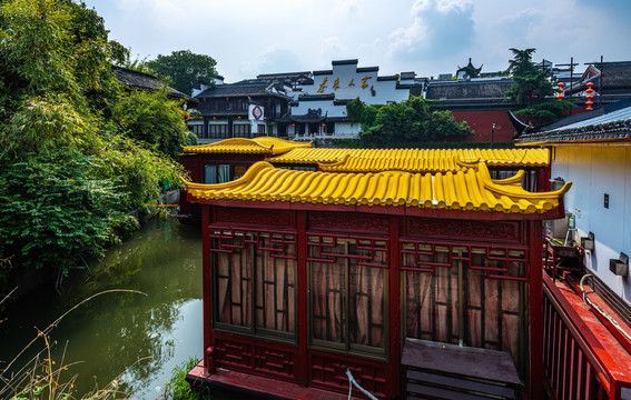 南京夫子庙秦淮河景区景观