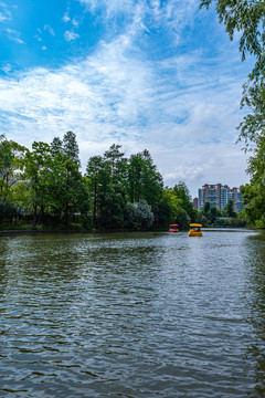 上海长风公园春色景观