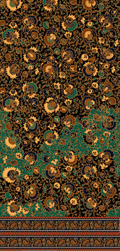 線描定位花