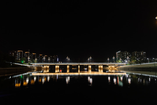 网红桥夜景都市之光