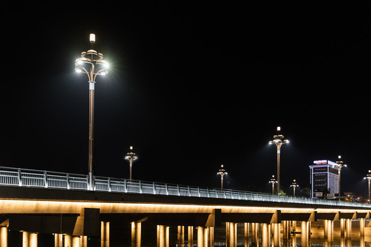 网红桥夜景都市之光