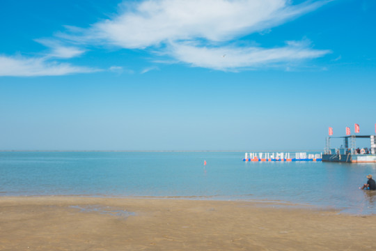 海岸天空大海风光