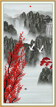 國畫梅花