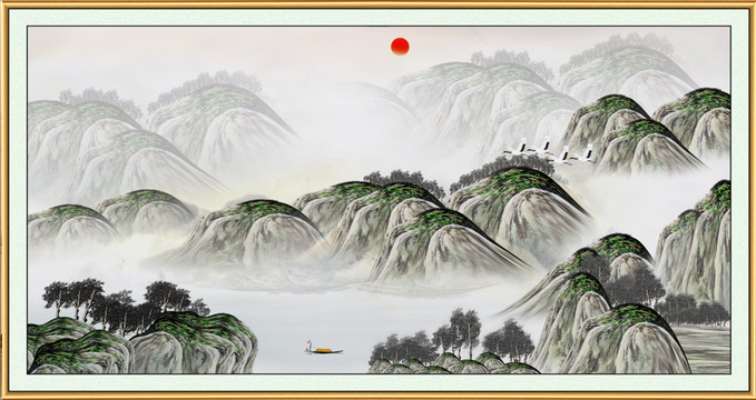 中国画山水画