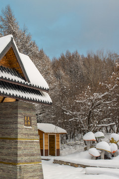 本溪青云山冬季雪景