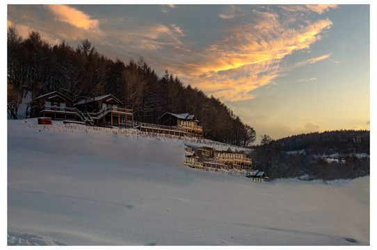 本溪青云山冬季雪景