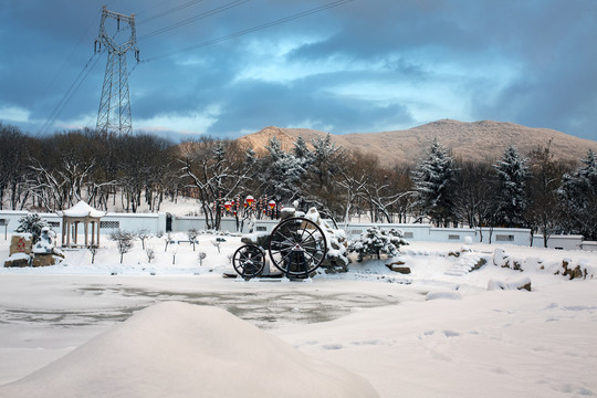 本溪青云山冬季雪景