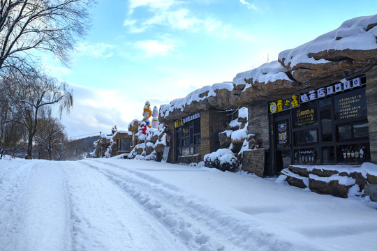 本溪青云山冬季雪景