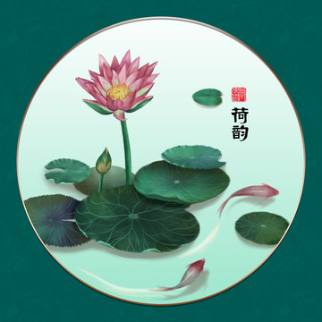 荷花鯉魚