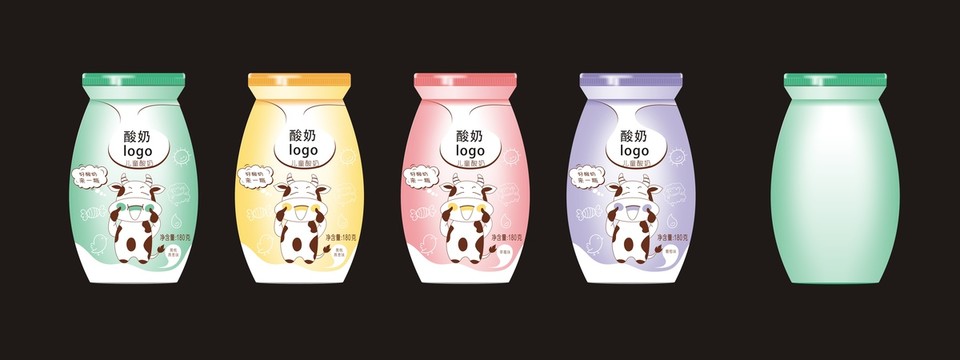 酸奶包裝設(shè)計(jì)效果圖