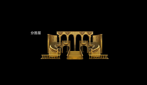 金色歐式城堡