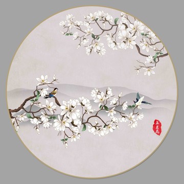 工筆玉蘭花