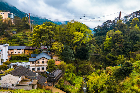 婺源篁岭烟雨