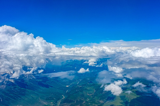 拉萨上空