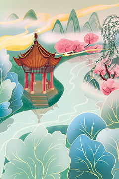 新國(guó)風(fēng)裝飾畫(huà)
