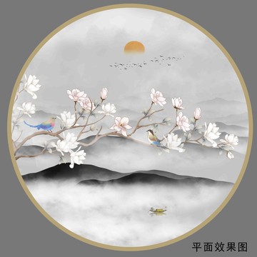工筆玉蘭花