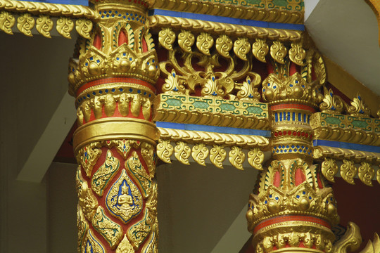 泰国寺庙建筑特写