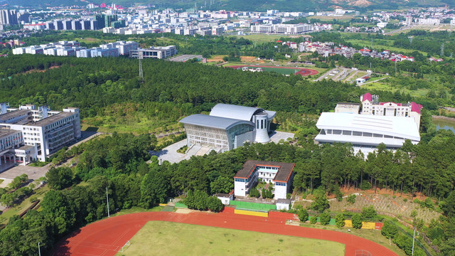 航拍江西井冈山大学校园