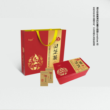 靈芝茶包裝禮盒