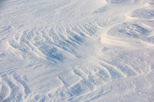 雪地雪原雪痕纹理