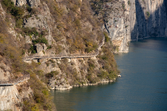 瞿塘峡栈道