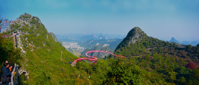 阳朔如意峰全景