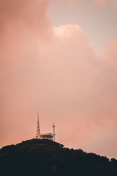 大连都市风光莲花山观景台