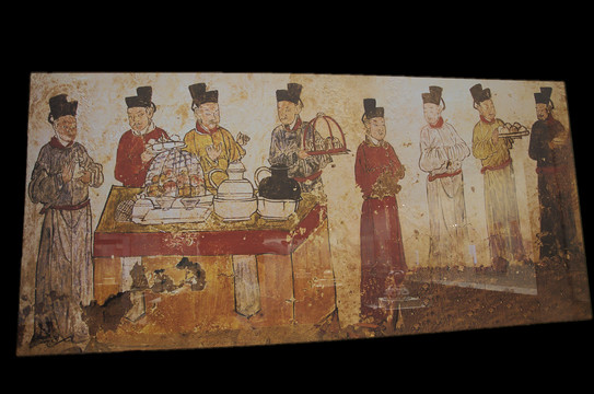 辽代人物图壁画