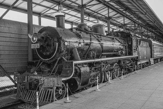 解放11型蒸汽机车老照片