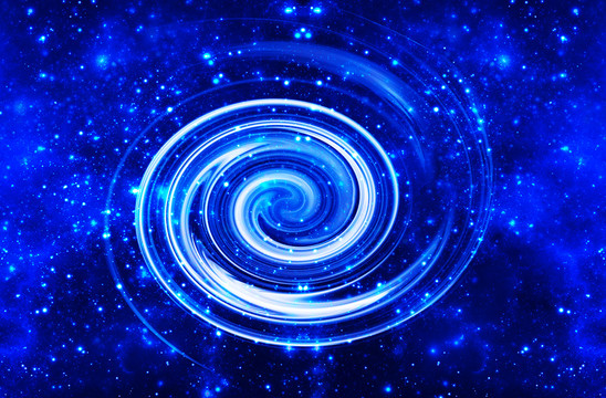 漩渦星空星系藍(lán)色星空