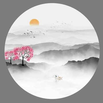 新中式裝飾畫