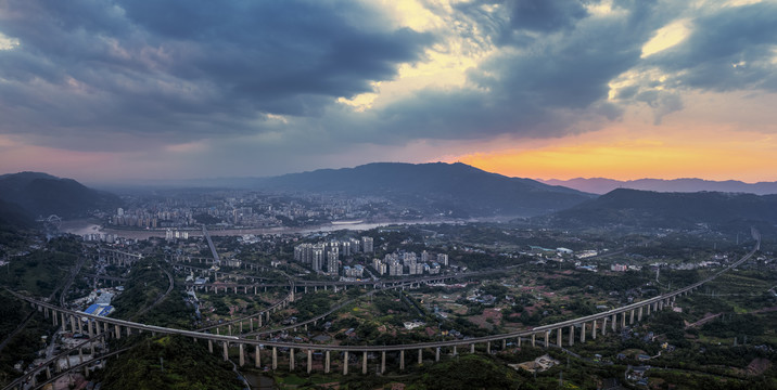 北碚全景