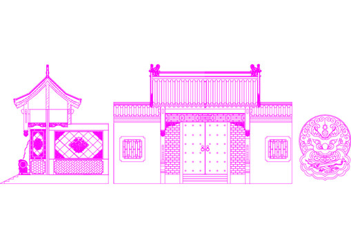 北京四合院垂花門