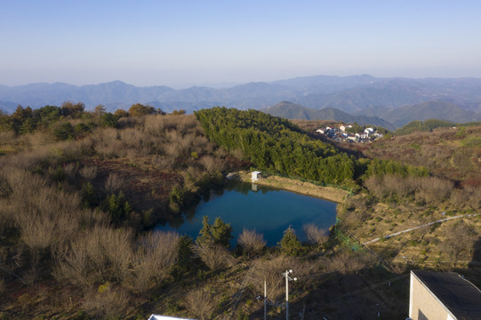 航拍宁波余姚四明山地质公园