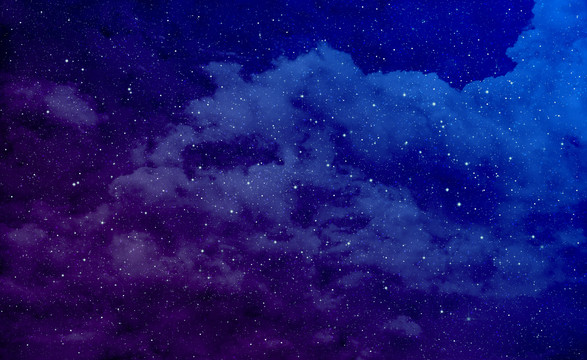 藍(lán)紫色星空
