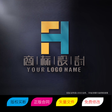 FH字母TH標(biāo)志LOGO