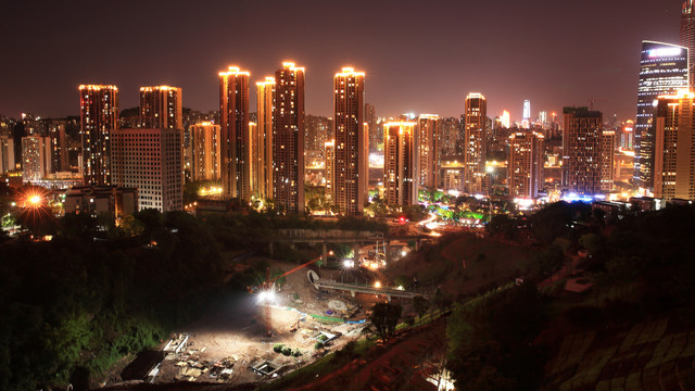 重庆天地商圈夜景