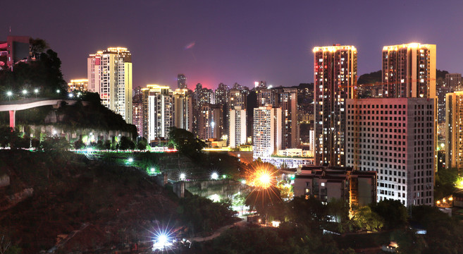 重庆天地商圈夜景