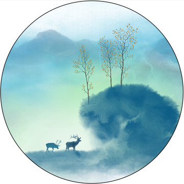 意境山水裝飾畫
