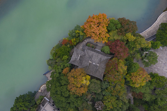 奉航拍宁波化溪口景区