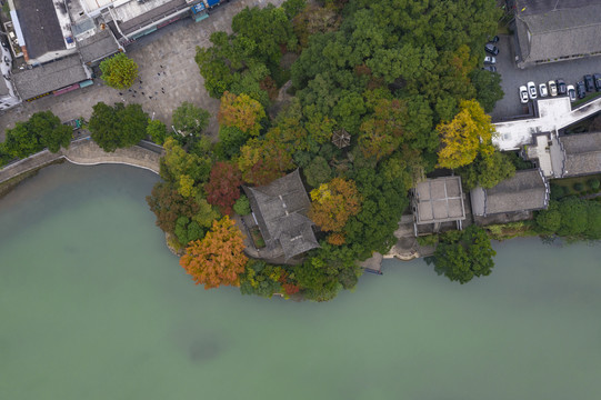 奉航拍宁波化溪口景区