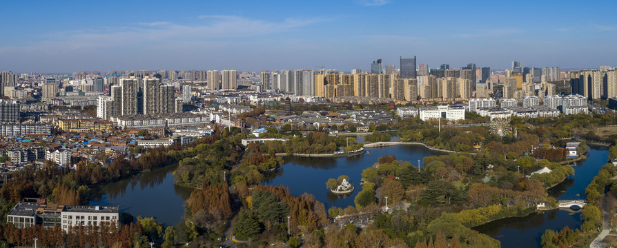 江苏省淮安市楚秀园城市风光