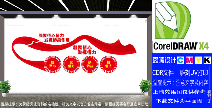 凝聚僑心僑力文化墻