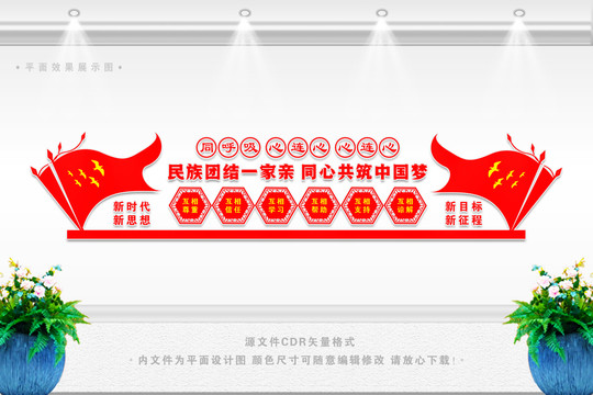 民族團結文化墻