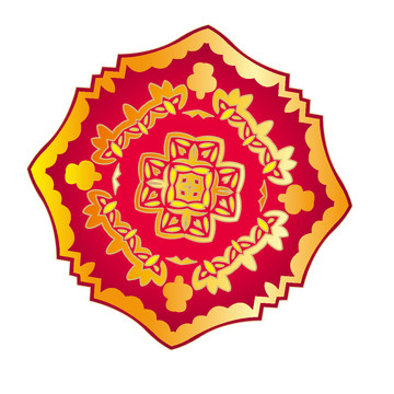 傳統(tǒng)花紋如意圖案