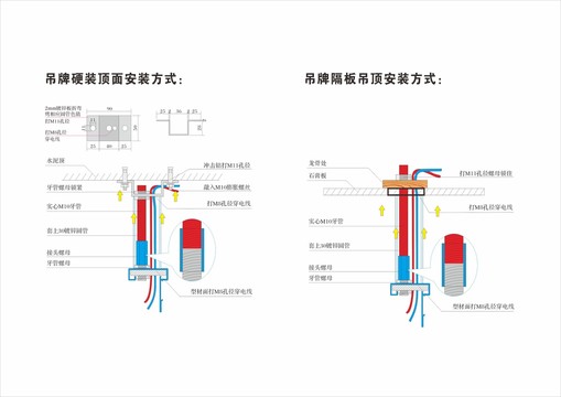 吊牌安装工艺节点